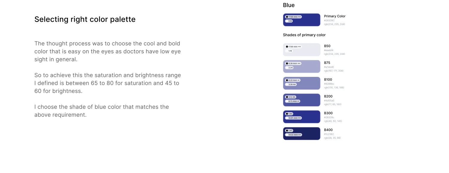 Appointment widget — Primary, and its shades