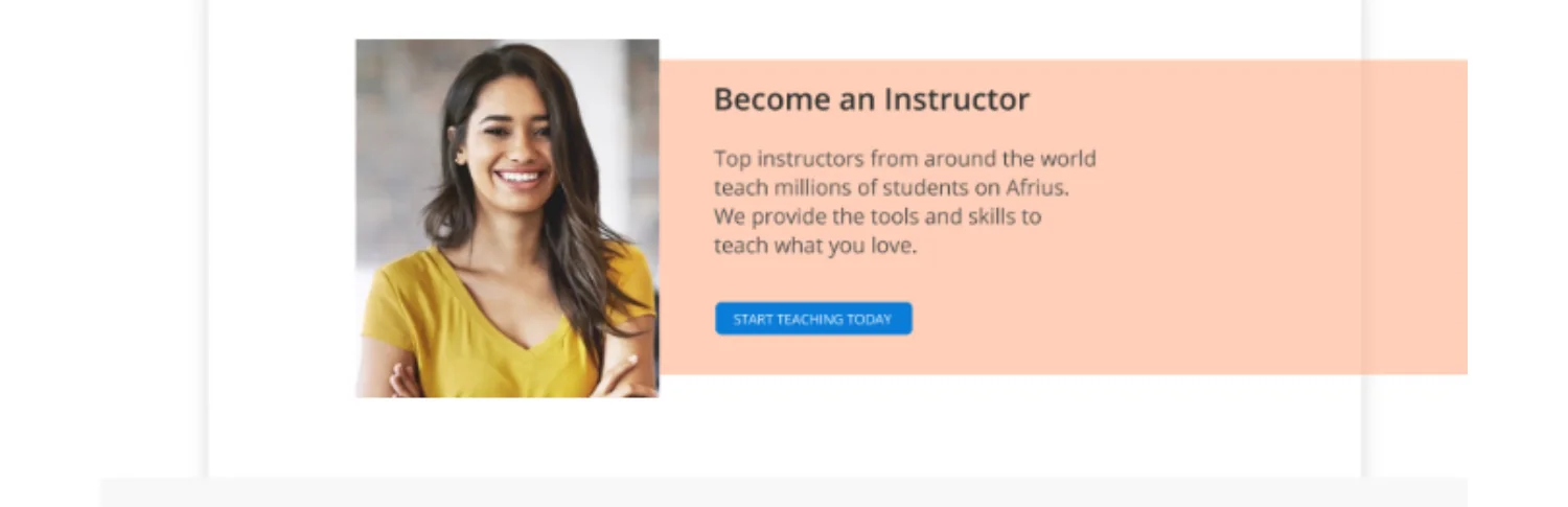 Afrius — Become an instructor