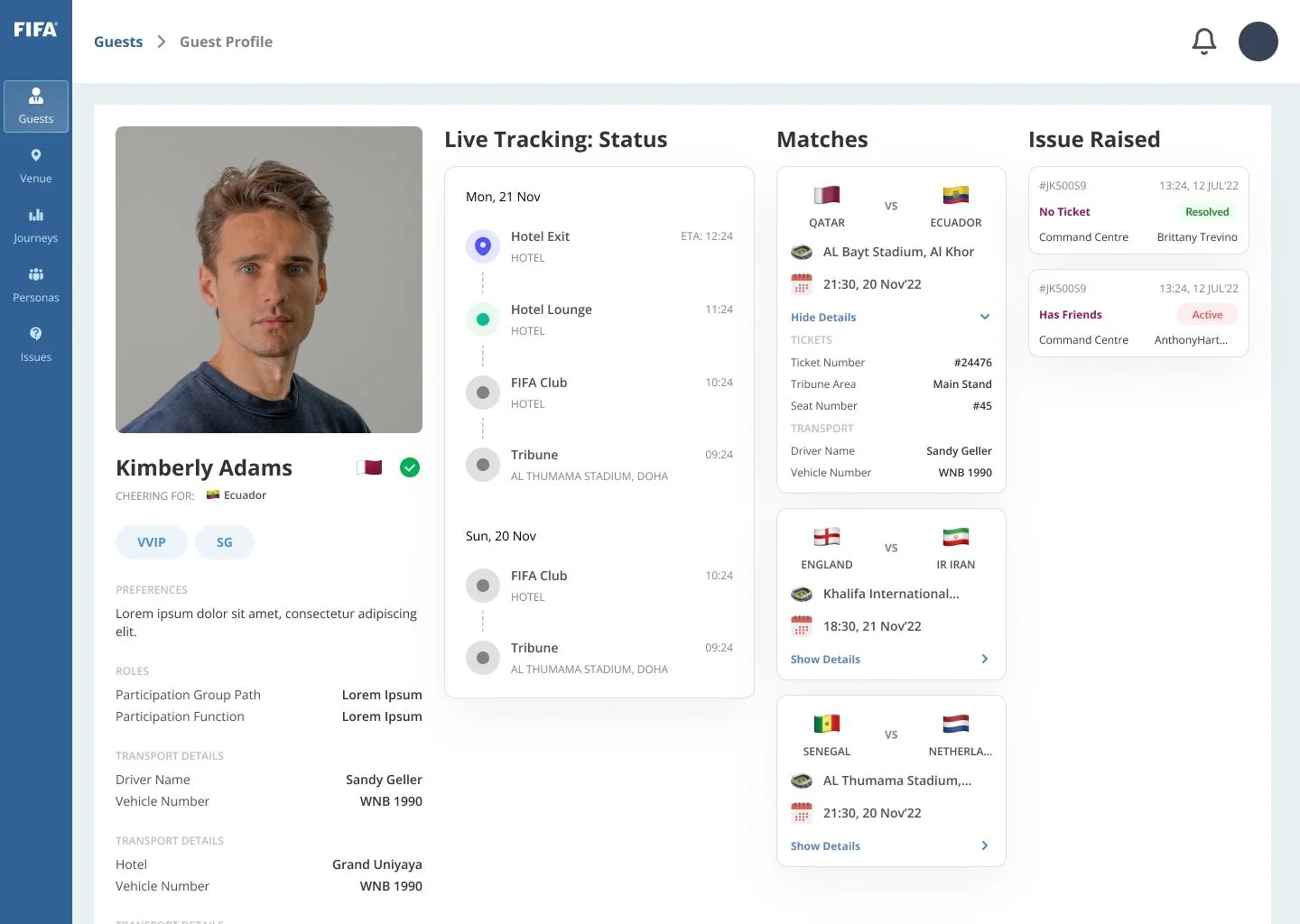 FIFA — interface designed by Tagthose