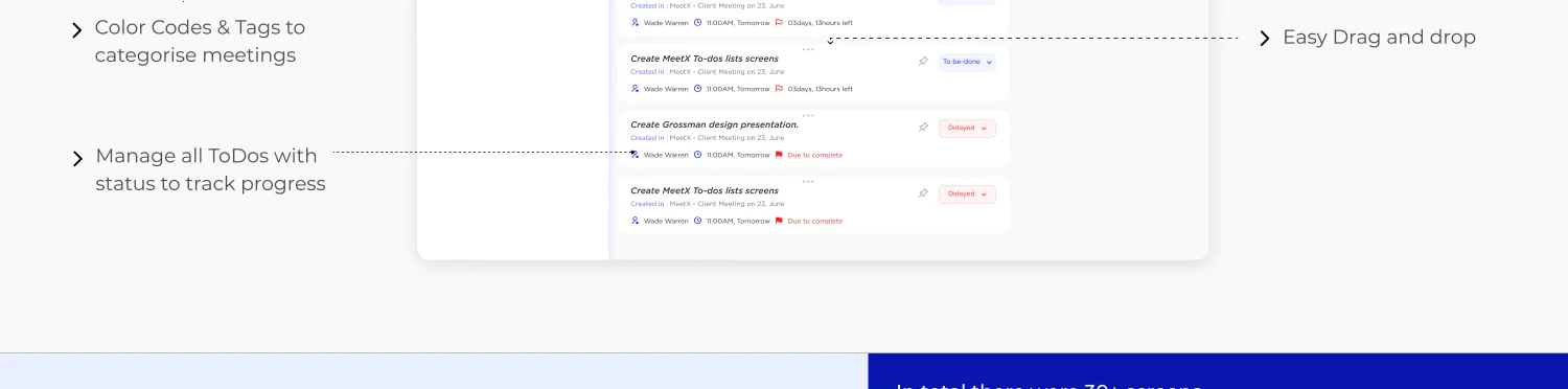 MeetX — Colour codes and tags