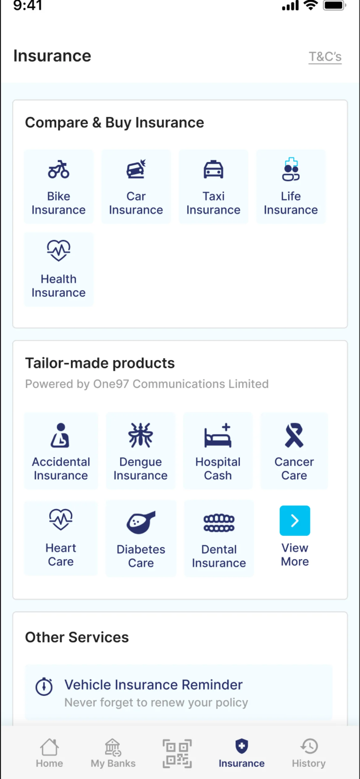 Paytm — The long tail, grouped by need