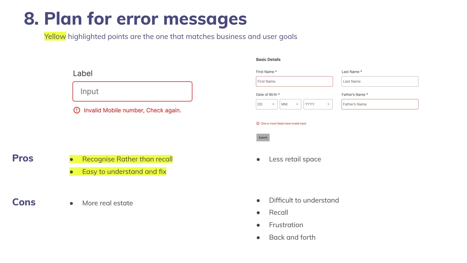 Travel booking — Telling people they are wrong