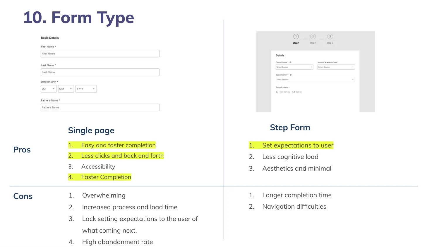 Travel booking — Single page or steps